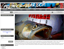 Tablet Screenshot of predator-wear.com